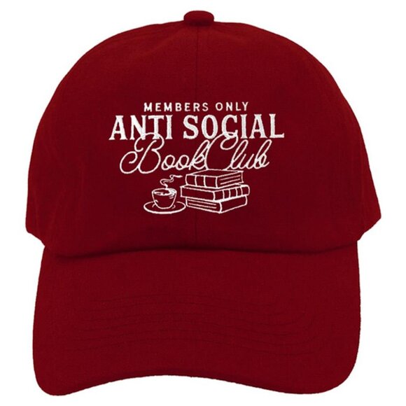 Anti Social Book Club Hat Readers Only Club Vibes NEW - Picture 2 of 5